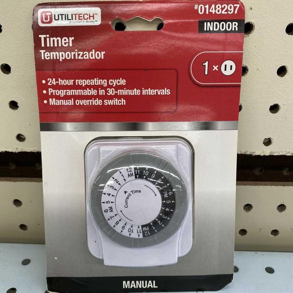 UTILITECH Timer Temporizador Indoor Electrical Plug In~1 OUTLET**NEW!